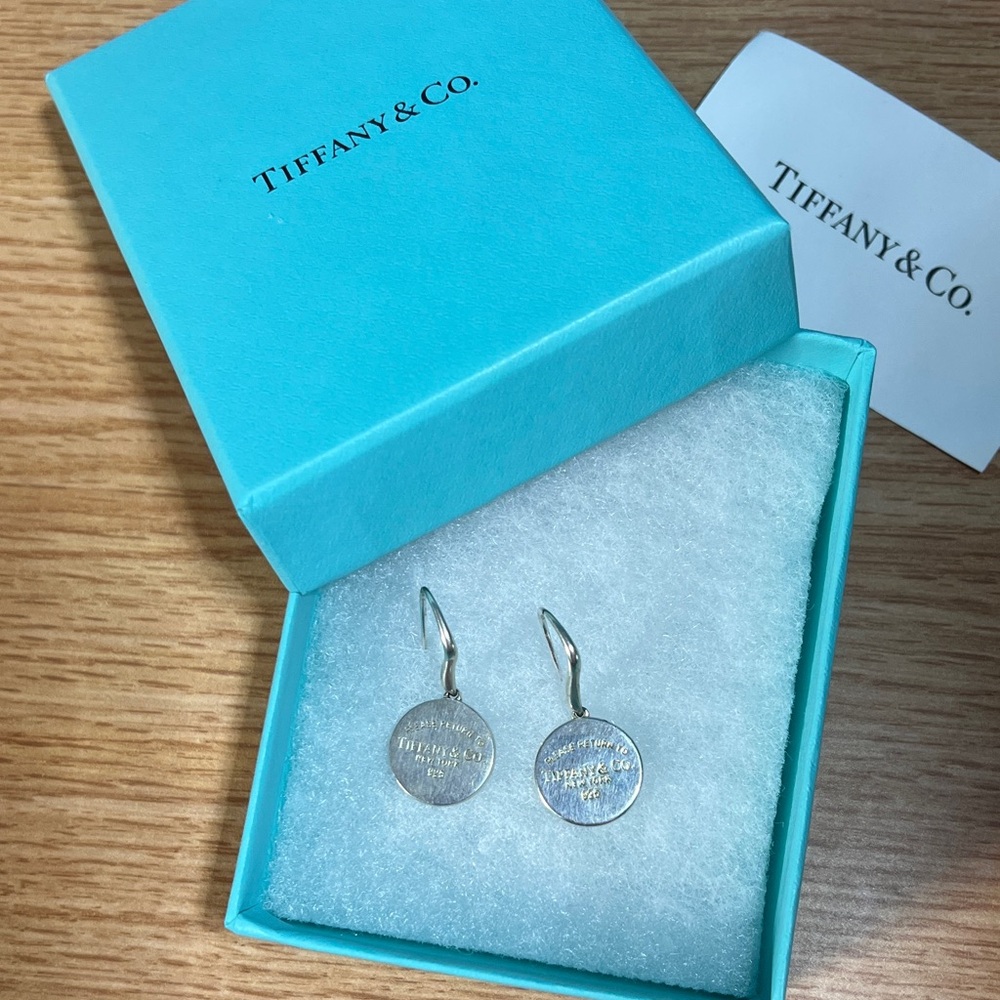 Tiffany & Co. Silver Disc Earrings